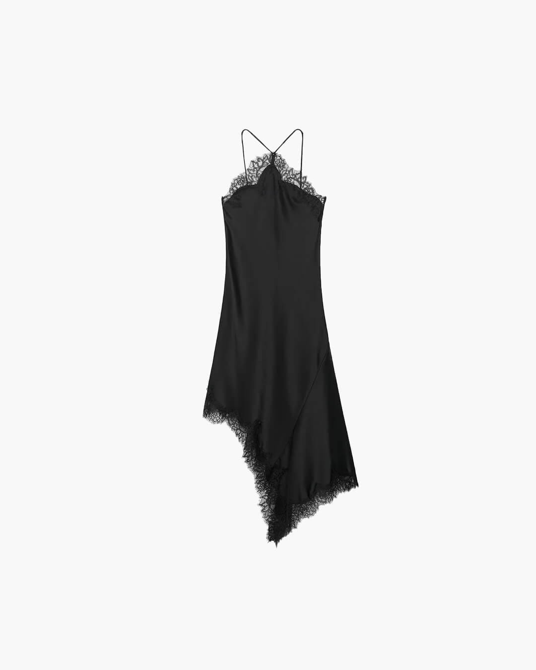 SEAME - Alicia Sling Cocktail Dress Black M