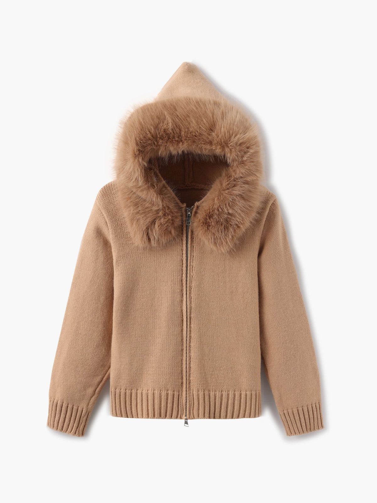 Seame - Alison faux fur Jacket Brown S