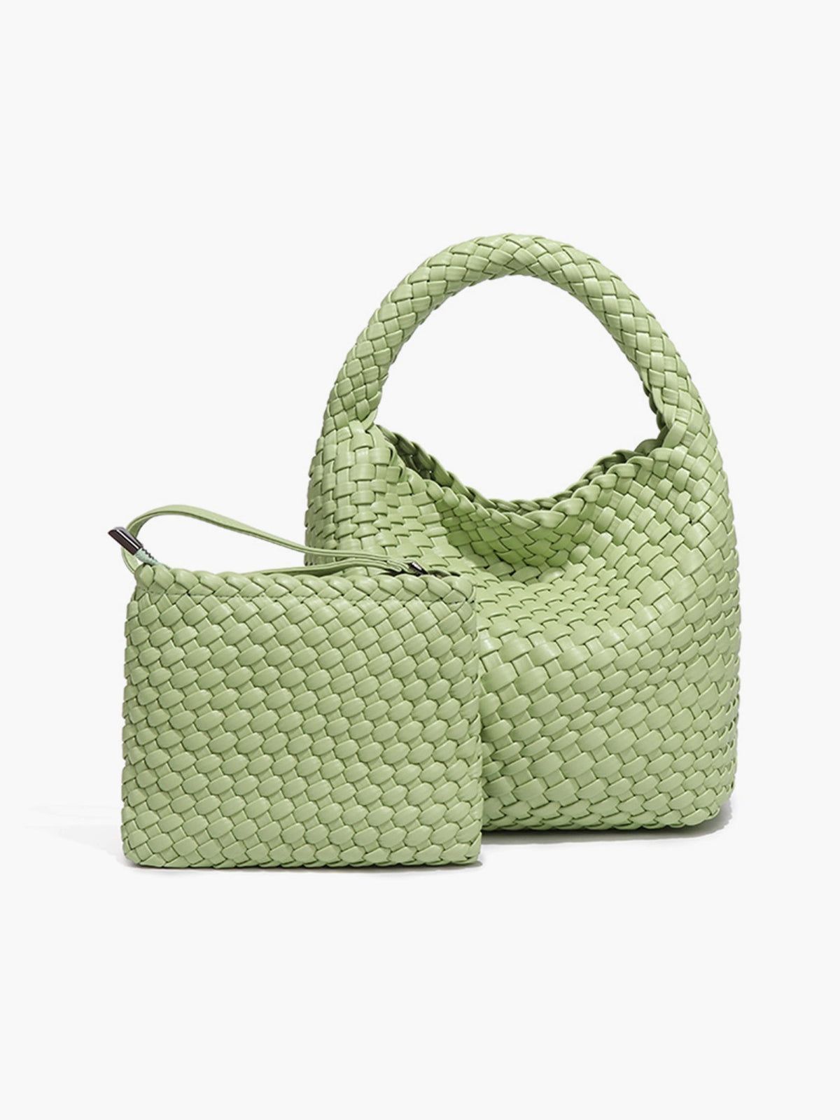 Seame - Cara Woven Bag Small Light Green Small