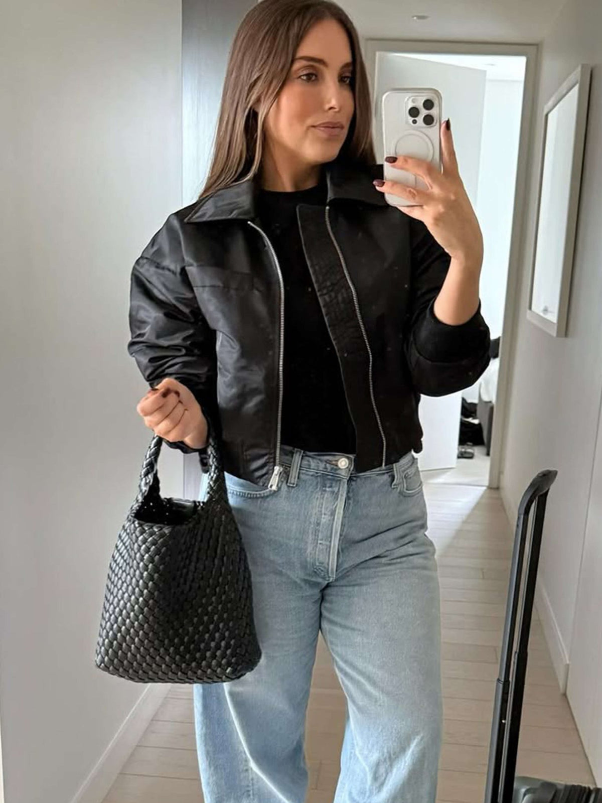 Seame - Cara Woven Bag Small White Small