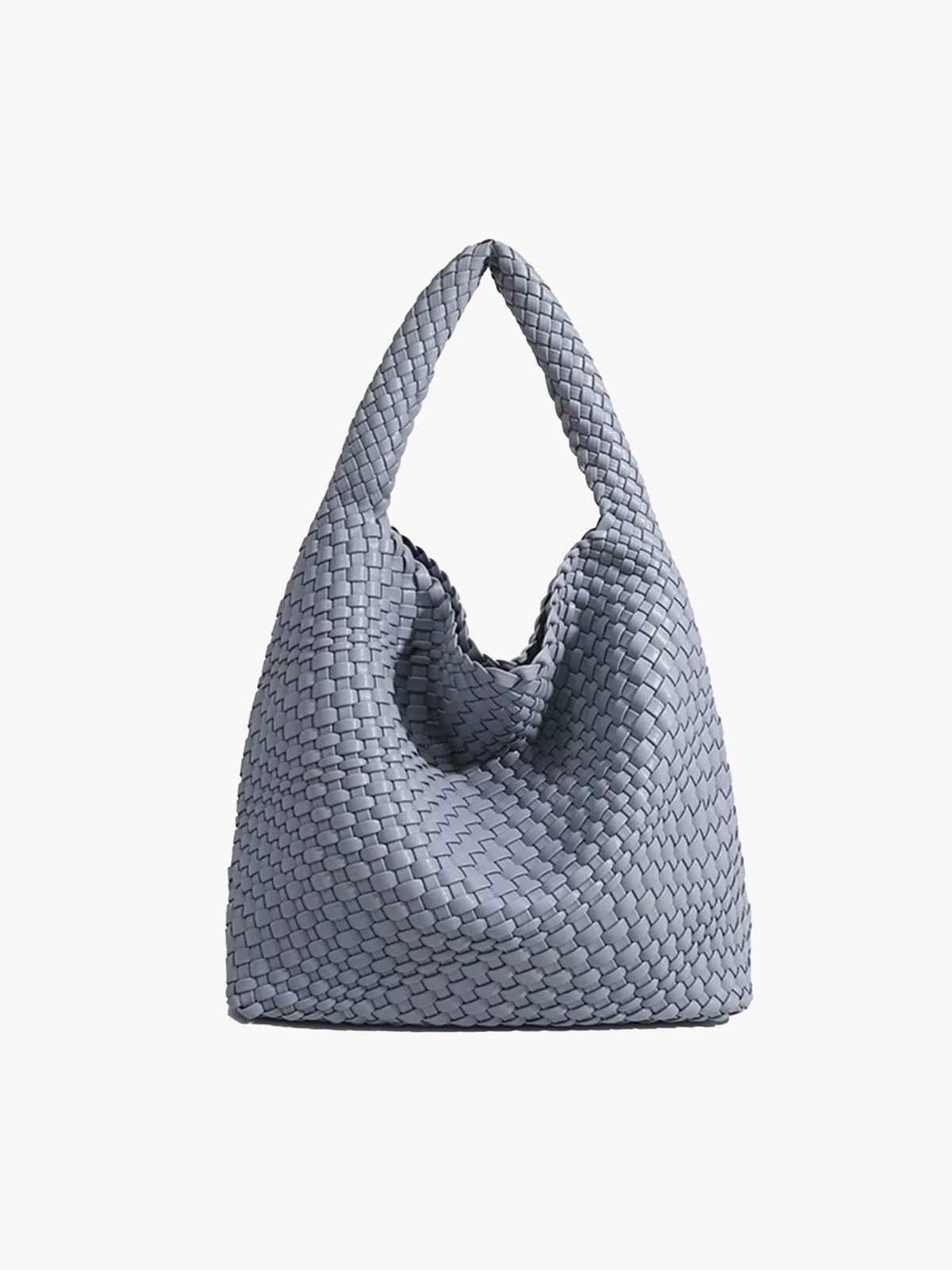 Seame - Cara Woven Shopper Bag Medium Blue Medium
