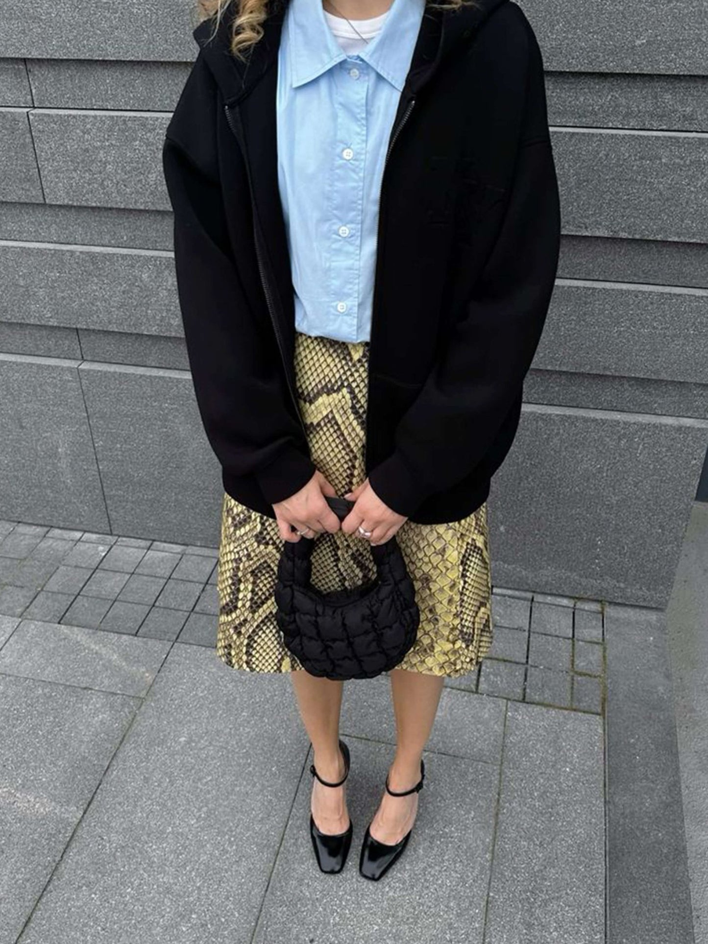 SEAME - Cloudy Puffer Bag Black Regular