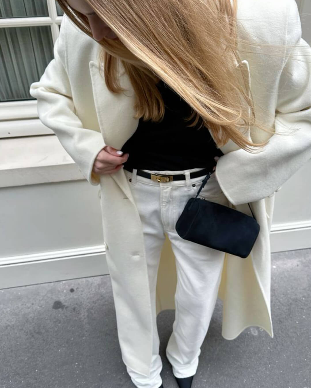 SEAME - Ellaine Suede Mini Shoulder Bag Beige Regular