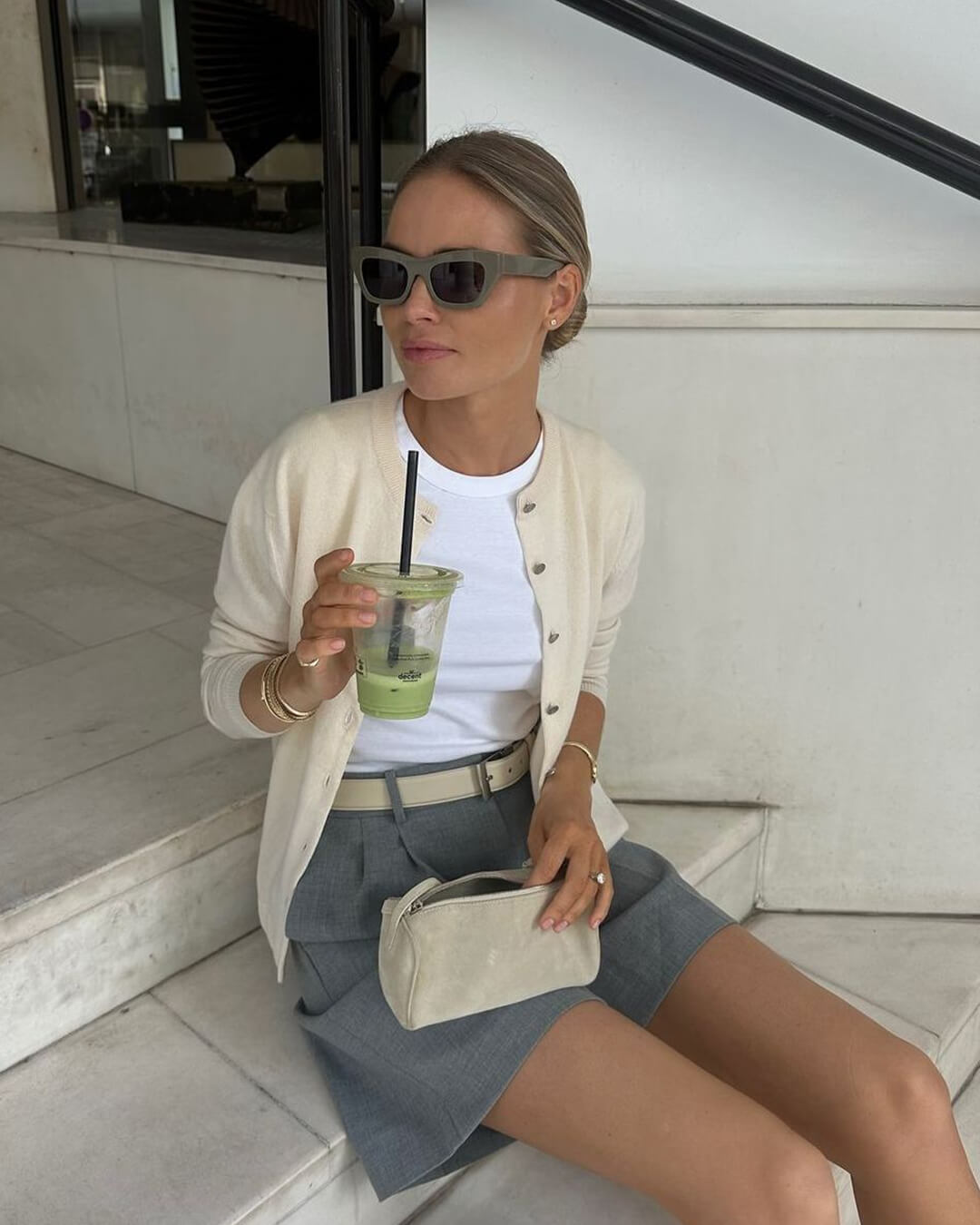 SEAME - Ellaine Suede Mini Shoulder Bag Black Regular