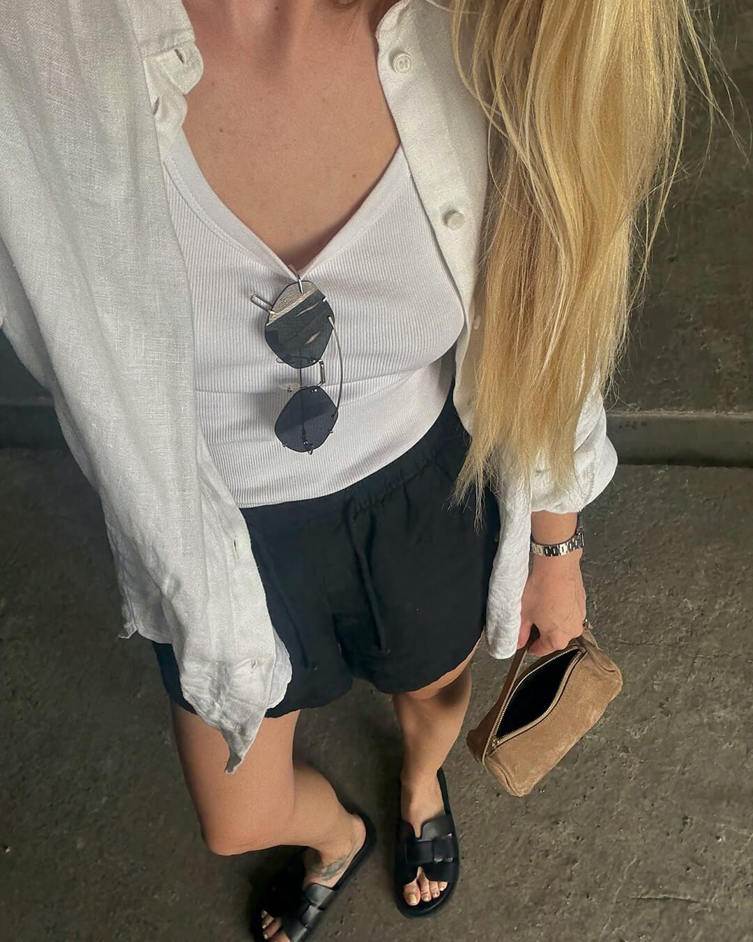 SEAME - Ellaine Suede Mini Shoulder Bag Coffee Regular