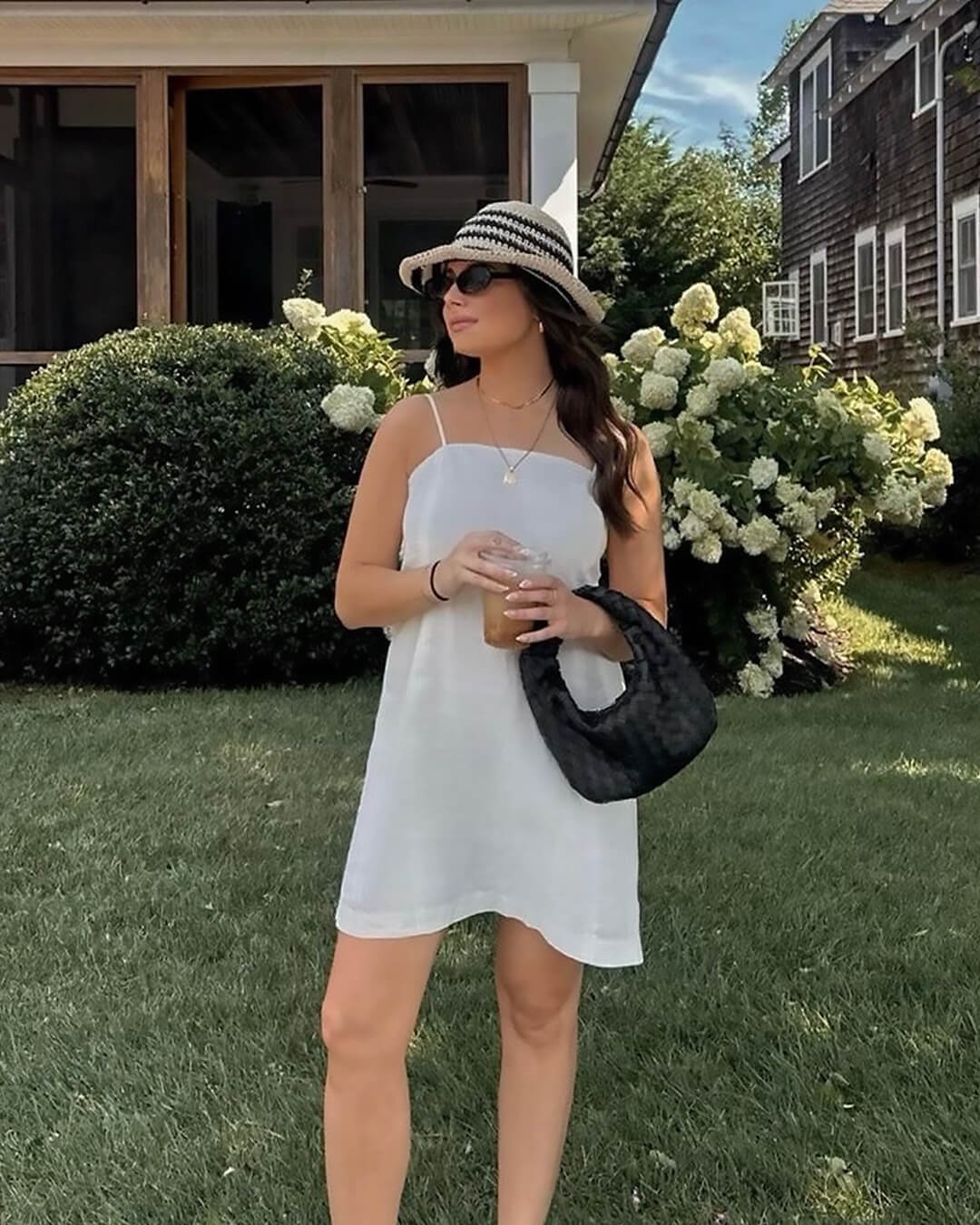 SEAME - Jessy Woven Hobo Mini Bag Black Regular