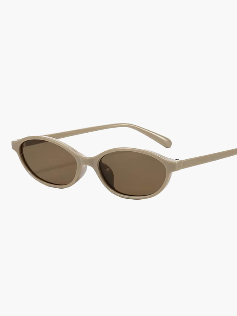 Seame - Kathy Oval Sunglasses Beige