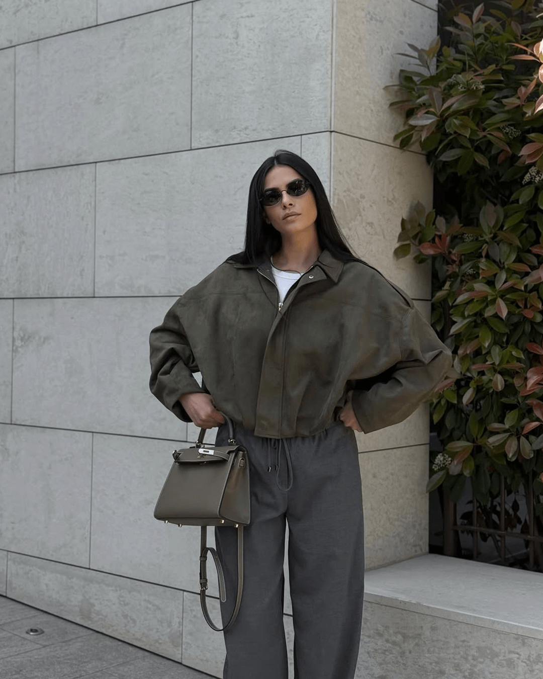 SEAME - Lara Bomber Jacket Green S