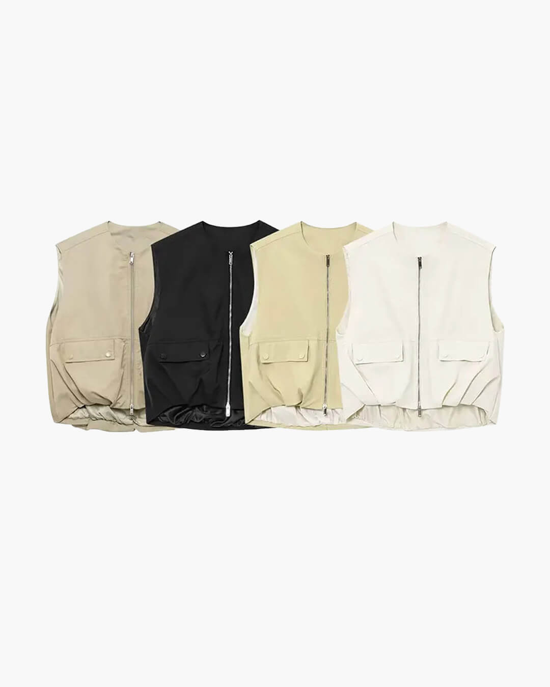 SEAME - Luna Bomber Vest Creme XS
