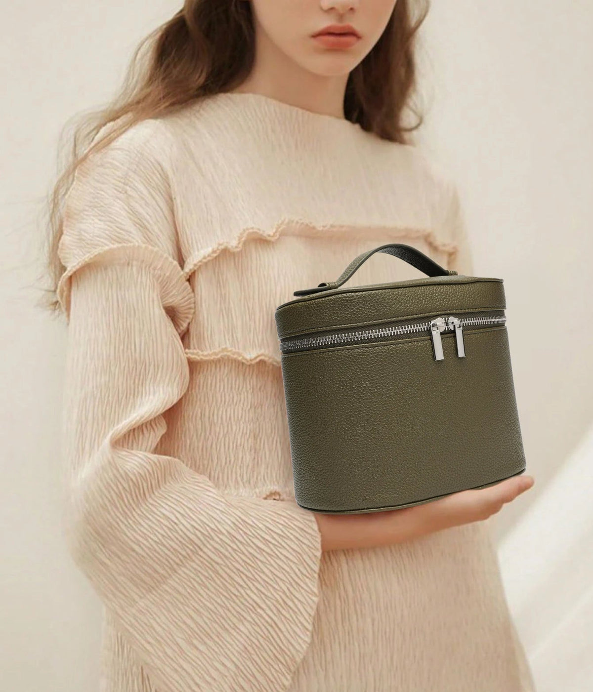 SEAME - Maricar - Travel Makeup Bag Organizer with Large Capacity & Stylish Design Green Regular