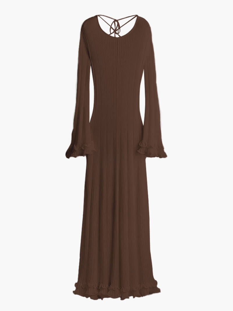 Seame - Marla Maxi Dress Brown S