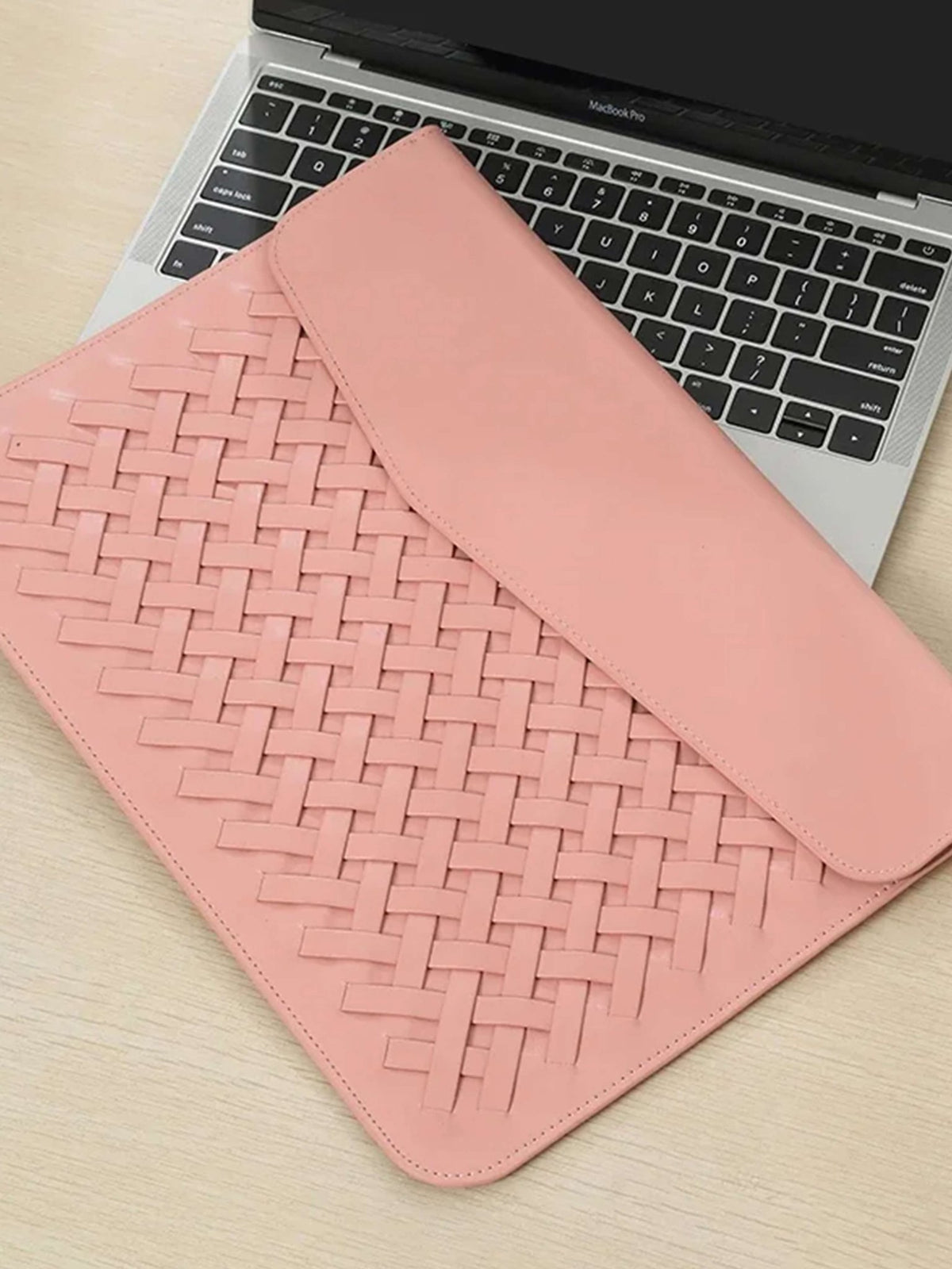 Seame - Nica Woven Laptop Bag Pink Regular