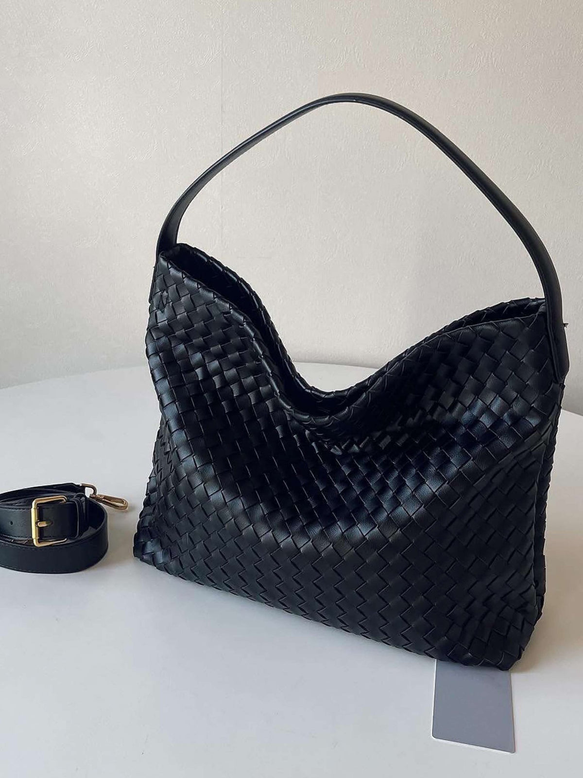 Seame - Sylvia Woven Tote Bag Black Regular