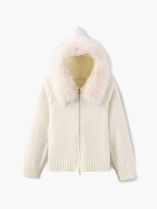 Seame - Alison faux fur Jacket Creme S