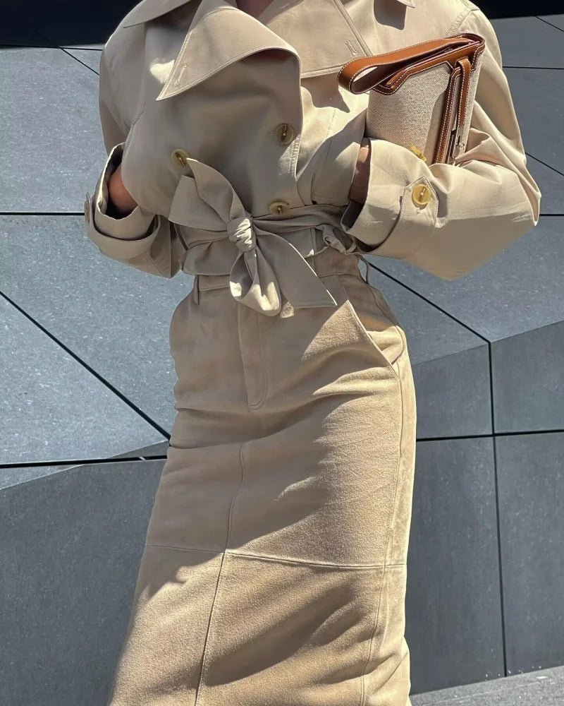 SEAME - Noelle Trench Coat Beige M