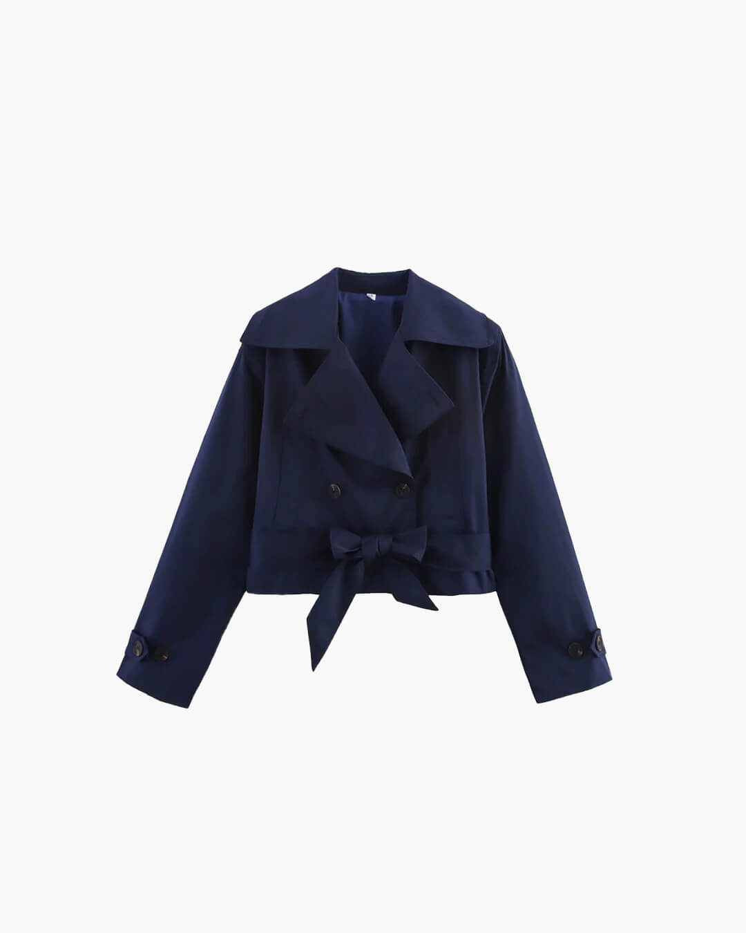 SEAME - Noelle Trench Coat Navy Blue S